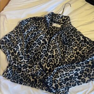 Aritzia, Leopard Print Fleece Jacket